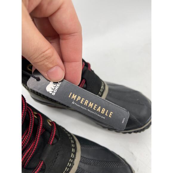 Sorel Women's Slimpack II Lace Black Waterproof Duck Boots Size 5 NWT - Picture 5 of 7